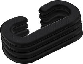 Satinior 5647391542 4 Pack Face Pad Cover Pu Leather Foam Replacement Cushion Black