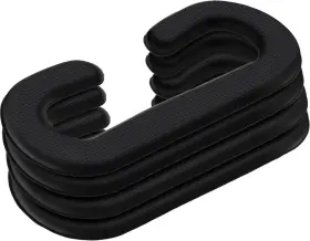 5647391542 Satinior 4 Pack Face Pad Cover Pu Leather Foam Replacement Cushion Black