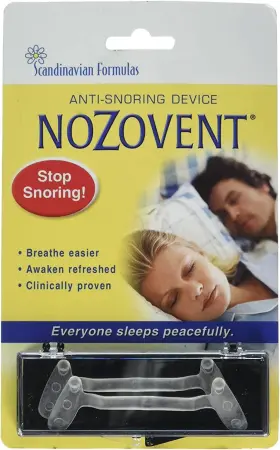 Scandinavian Formulas 696598159130 Nozovent Anti-snoring Device 2 Count
