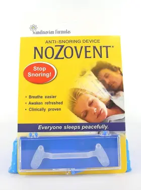 Scandinavian Formulas 851137000407 Nozovent Anti-snore Device With Clinically Proven 1 Count
