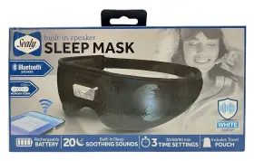 Sl-hw-sn-110-bk Sealy Built-in Speaker Sleep Mask Rechargeable 20 Sounds Bluetooth New