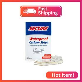 Secure Ppax1325220 Denture Adhesive Strips Zinc Free Waterproof Comfortable Cushion Fi