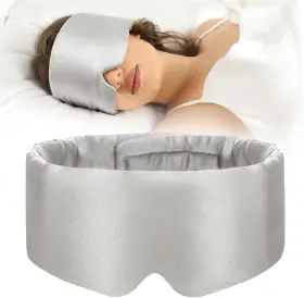 Seczipe 313050545545 100% Mulberry Silk Sleep Mask Eye For Women Man With Adjustable Band S