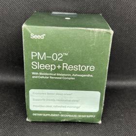 Seed 705353375088 New Pm-02 Sleep Restore Aid Women Men Non-habit Forming Bioidentic