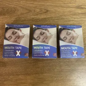 Sefudun 307372075533 3 Pack Mouth Tape 120 Pcs Ea. Hypoallergenic Exp 10/25 Easy To Apply