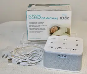 Brrc130 Serene Evolution White Noise Machine 30 Soothing Sounds Timer Portable