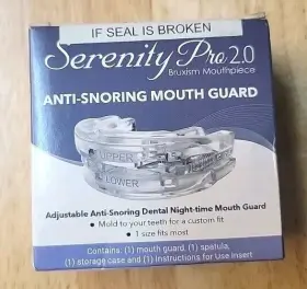 Serenity 045635360655 Pro 2.0 Anti-snoring Mouth Guard - Adjustable Mouthpiece -stop Snoring