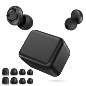 Hy-kxd-s6-bk Sernaxi Ear Plugs Ultra-comfy Reusable Noise Reducing Earplugs For Sleep Silicone C