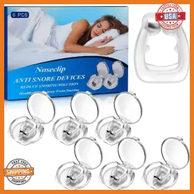 B0brqvxhs8 Shaostain 6pcs Magnetic Silicone Anti Snoring Nose Clips - Snore Stopper Sleep Aid Device