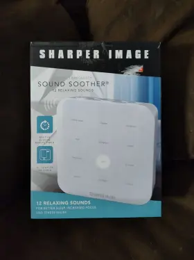1002502 Sharper Image Digital Tranquility Sound Soother 12 Relaxing Sounds #1002502