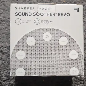 1012992 Sharper Image Sound Soother Revo White Noise Machine Sleep Timer Usb Cable