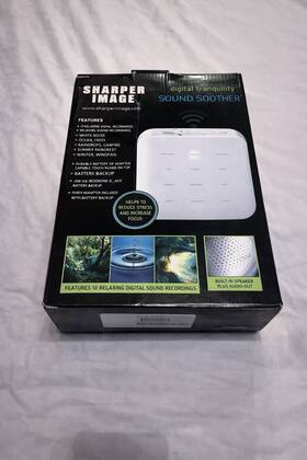 Sharper Image Ccc-15s Digital Tranquility Sound Soother White Noise Machine 11 Sounds