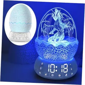 Shenzhen Haiyoumeng Technology Co. Ltd. 794677305116 Dragon Egg Alarm Clock With Sunrise Simulation Wireless Bluetooth Speaker