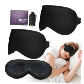 K3z101 Shenzhen Jiuchuan Online Trading Co. Ltd. 3d Sleep Mask For Men Women 2 Pack Blackout Eye Sleeping
