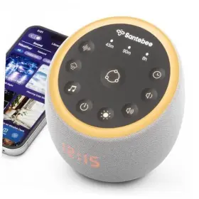 Mwnl-070 Shenzhen Michuang Technology Ltd. White Noise Sound Machine For Sleeping Smart Alarm Clock Baby Adults Grey