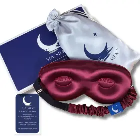 Sia Silk 197644028863 Sleep Mask With Eye Cups No-pressure 3d Covers For Sleeping Wi
