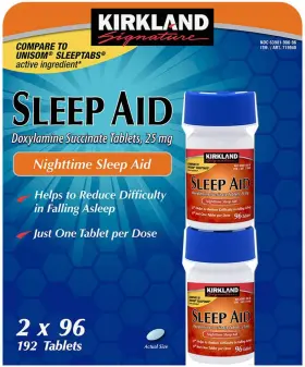 Signature 445023838897 Sleep Aid Succinate 25 Mg 4 Bottles X 96 Tabs