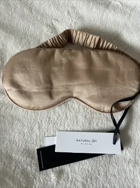 Skin Worldwide 840278881075 Padded Silk Eye Mask Cotton Blend New With Tags Gold Dust