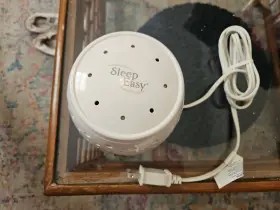 Sleep Easy 794168651951 T12 2-speed White Noise Sound Screen Machine Fan Aid Tested