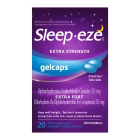 Sleep.eze 075137017207 Extra Strength 20 Gelcaps