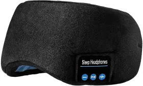 4351664132 Sleep Headphones Music Eye Mask Upgraded Travel Sleeping Headset Shades Built-