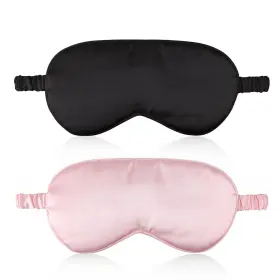 Sleep Mask 768434879936 2 Pack Silk Satin Sleeping Eye Blindfold With Elastic Strap For Travel