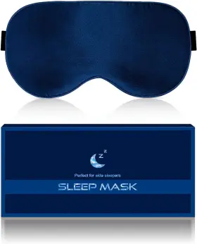 Sleep Mask Expert 711181496277 Silk Eye For Sleeping - Soft Breathable Organic Natural Mulberry Fabri