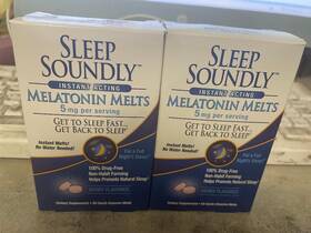 Sleep Soundly 035046081423 2x Melatonin 5mg Fast Acting Formula 120 Servings