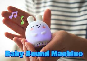 Sleeping Pal Sp-mi02 Bunny Portable Mini Sound Machine With Nightlight For Kid And Baby - Fda Grade