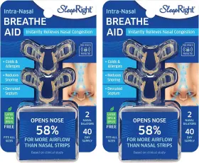 03366-24 Sleepright Intra-nasal Breathe Aids Breathing For Sleep Nasal Dilator