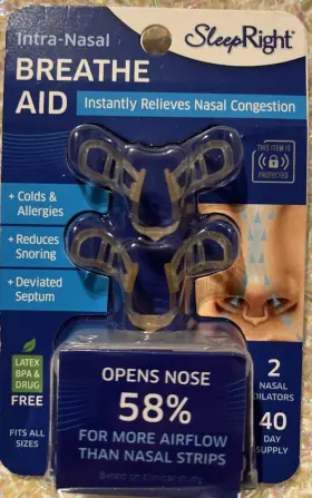 Sleepright 692121034707 Intra-nasal Breathe Aid - Pack Of 2