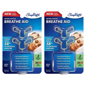 Sleepright 692121035223 Intra-nasal Breathe Aids 2 Pack 4 Count