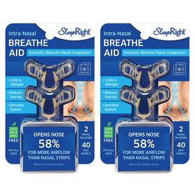 Sleepright B075knbskq Intra-nasal Breathing Aids Nasal Dilator Snore Reducer 2 Pack 4 Count