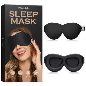 Sleepsloth 738630834084 Sleep Eye Mask 3d Contoured 100% Blackout With Adjustab