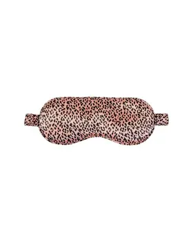 11119452310000 Slip Pure Silk Sleep Mask - Rose Leopard Womens