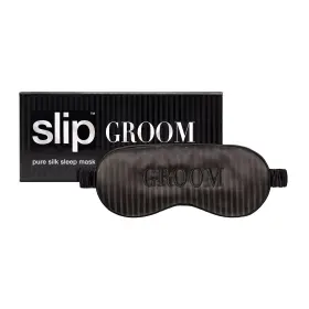3294 Slip Luxury Silk Sleep Mask For Grooms Adjustable Soft Light Blocking Design