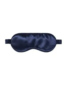 6179 Slip Silk Sleep Mask Navy One Size 100% Pure Mulberry 22 Momme Eye Mas