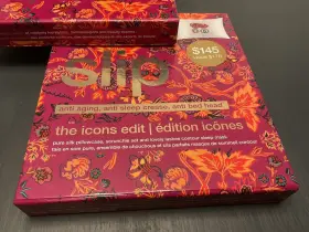 Slip 810046982495 The Icons Edit Silk Pillowcase Mask And Scrunchie Set Anti Aging Sleep Crease