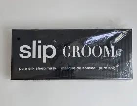 Slip 810046983379 Silk 100% Pure Sleep Eye Mask Groom In Black New 66 Retail