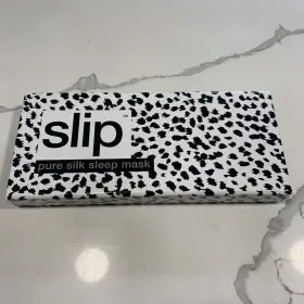 Slip 853218006858 Pure Silk Sleep Mask White Leopard Brand New