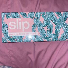 Slip 857032008708 Silk Cali Nights Sleep Mask. Green/pink. New In Box
