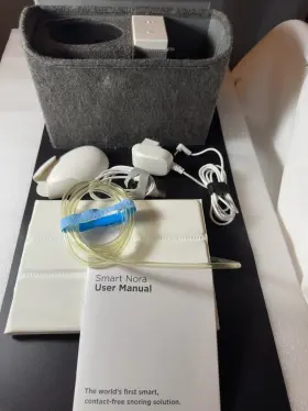 Snb00005 Smart Nora Anti-snoring Device Set White Grey System
