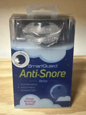 Smartguard 866330000260 Anti-snore Device Adjustable Clear New Sealed
