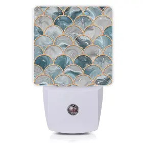 Smoaffly 783855267650 Mermaid Fish Scales Marble Night Light