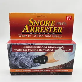 Snore Arrester 754814300916 Vintage As Seen On Tv Anti-snoring Wristband Device Sleep Aid Nos
