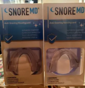 10422154-44154 Snore Defense 2 Pack Stop Snoring Md Mouthpiece Sleep Apnea Guard Bruxism Anti Grind Aid
