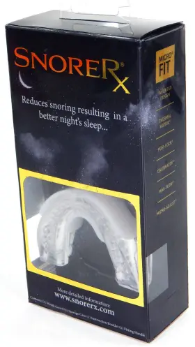 Snorerx 861481000350 New Custom Fit Mouth Guard Case Apnea Sciences Micro Us Made Sleep