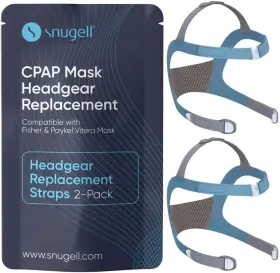 Snugell 850057109467 New Replacement For Fisher And Paykel Vitera Headgear Standard 2-pack As Pictured