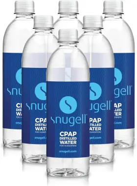 Snugell 860003706602 Distilled Water For Cpap Machines By 20oz 20 Fl Oz Pack Of 6