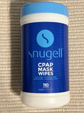 Snugell 860003706626 Cpap Mask Cleaning Wipes 110 Lint Free Alcohol Unscented Sealed 2026